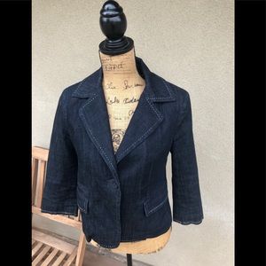 Talbots Denim Suit Jacket